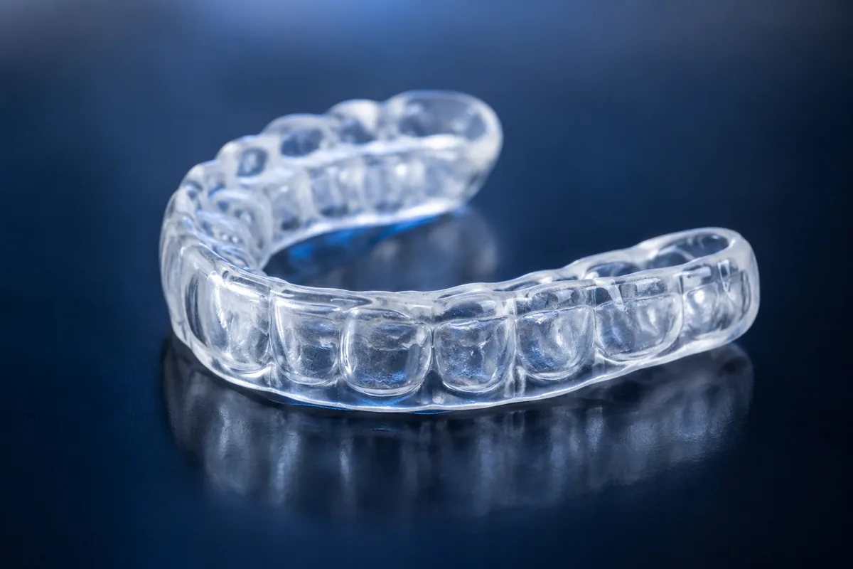 Custom mouth guard fitting at Long Lake Family Dentistry