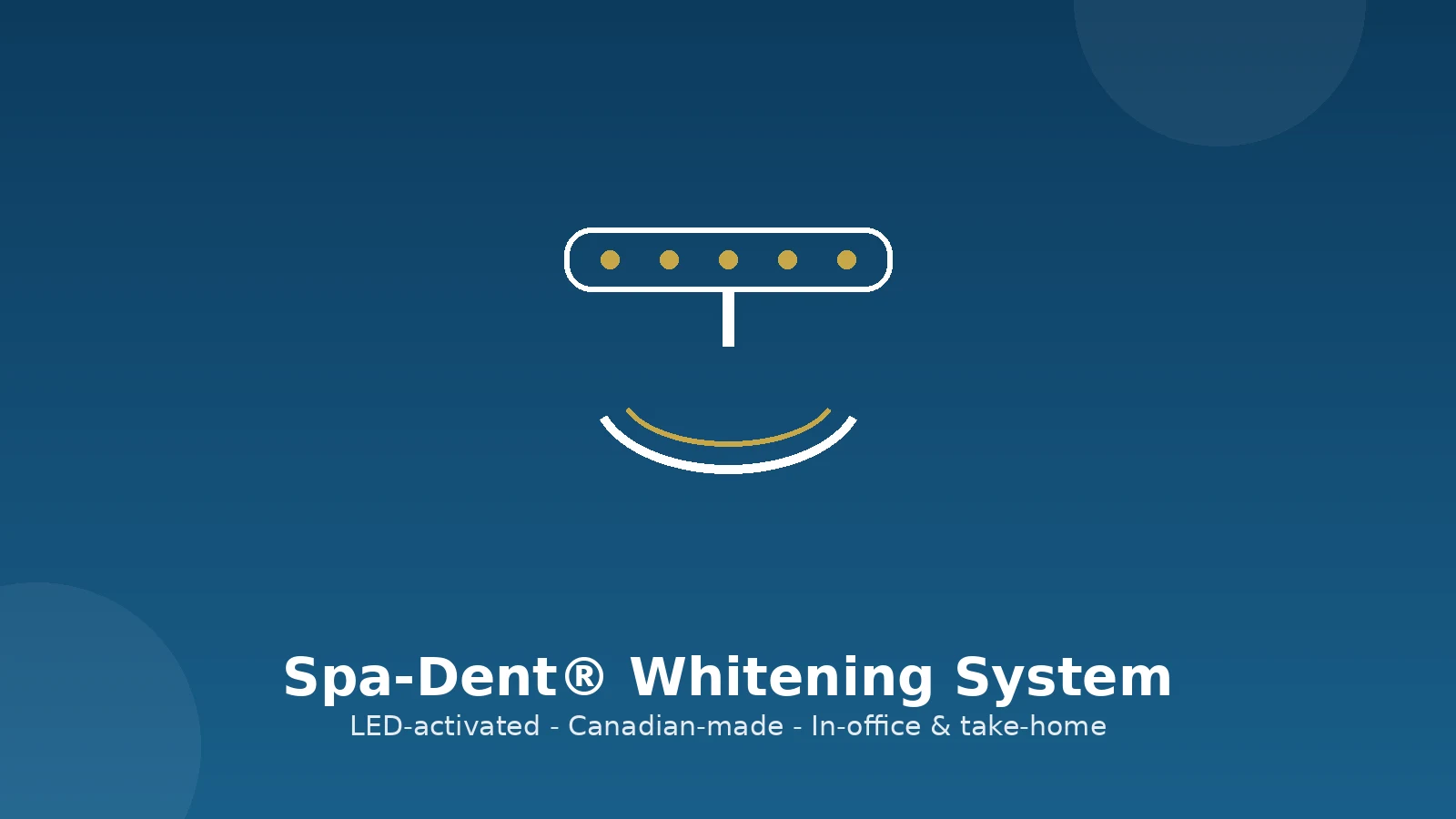 Spa-Dent LED whitening system, offered at Long Lake Family Dentistry